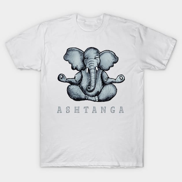 Ashtanga Yoga Elephant T-Shirt by TomiTee